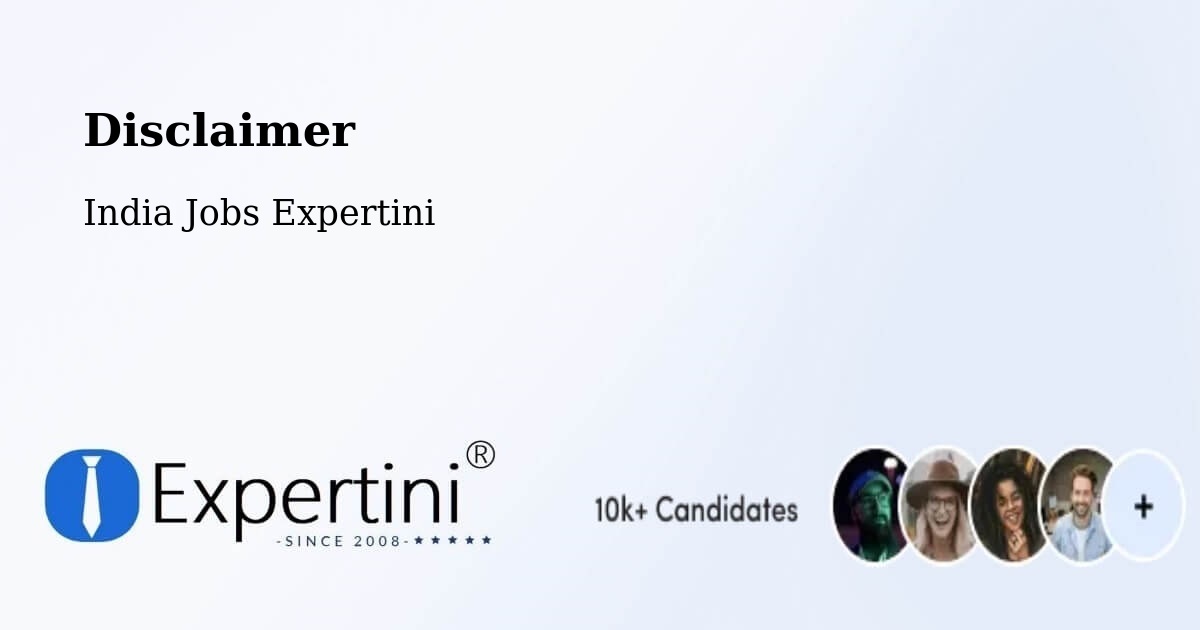 Disclaimer – Kurnool - India Jobs Expertini